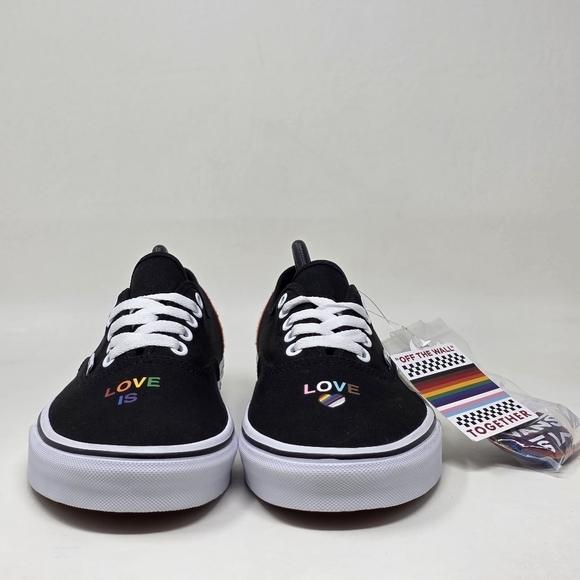 Vans Slip Ons Low Top Embroidery on Heels LGBTQ Sneakers Men\'s Size 11 New main image 5